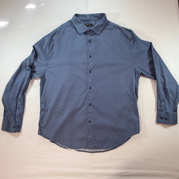 DSTRCT & Row Other - DSTRCT & Row‎ Mens XXXL Blue Geometric Medallion Button Down Shirt
